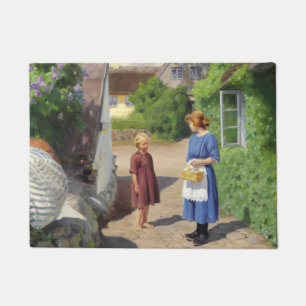 Summer's Day in Denmark (Mother and Daughter) Doormat