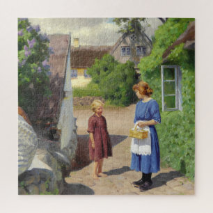 Summer's Day in Denmark (Mother and Daughter) Jigsaw Puzzle
