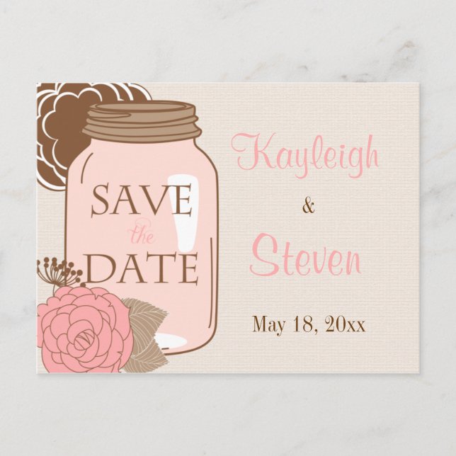 Summer's Dream Save the Date Announcement Postcard (Front)