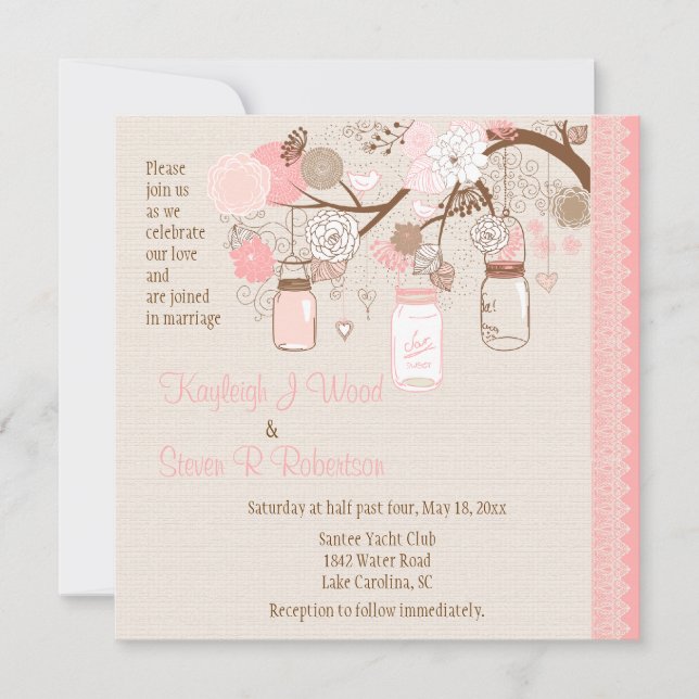 Summer's Dream Wedding Invitation (Front)