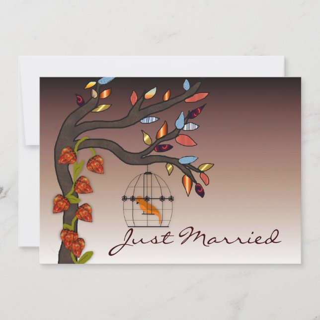 Summers End Just Married Announcement (Front)