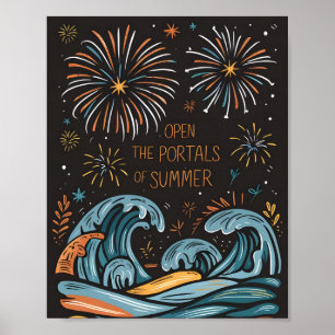 Summer's Spark Poster