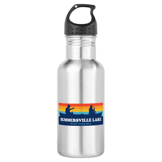 Summersville Lake West Virginia Canoe 532 Ml Water Bottle (Front)
