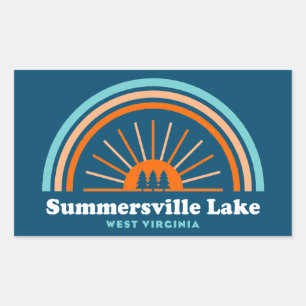 Summersville Lake West Virginia Rainbow Sticker