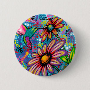 "Summertime" 2 Inch Round Button