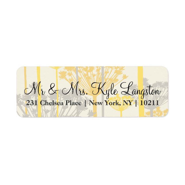 Summertime Dandelions Return Address Labels (Front)