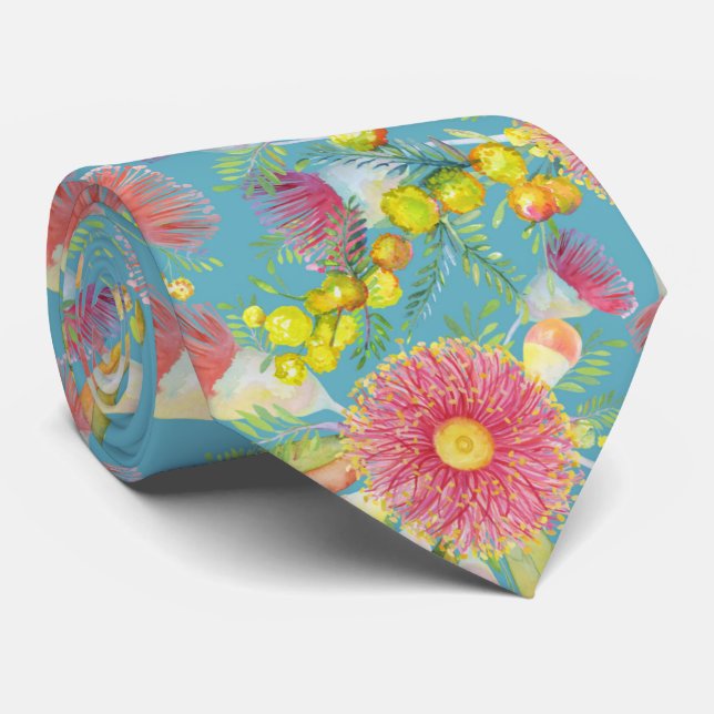 Summertime Eucalyptus Tie (Rolled)