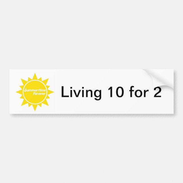 Summertime Forever bumper sticker (Front)