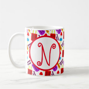 Summertime Frozen Juice Bar Monogram Coffee Mug