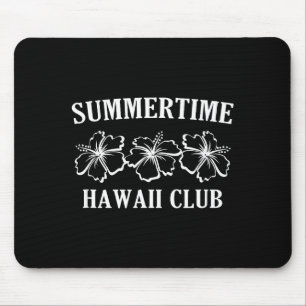Summertime Hawaii Club Hawaiian Island Beach Surfb Mouse Pad