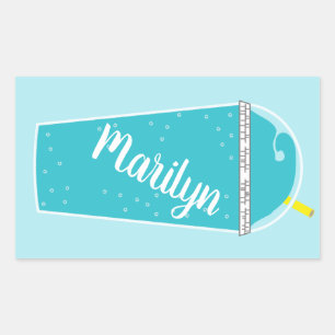 Summertime Icy Cold Drink Personalized Stickers