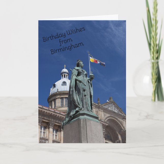 Summertime in Birmingham Birthday Card (Front)