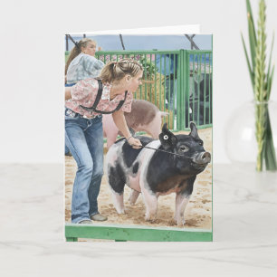 Summertime Memories - Market Hog Class Card