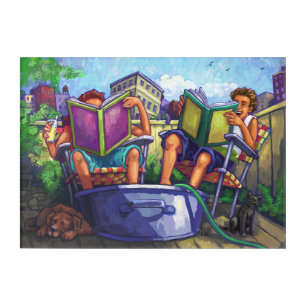 Summertime Reading Art