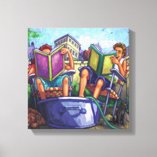Summertime Reading Canvas Print