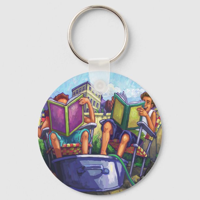 Summertime Reading Keychain (Front)
