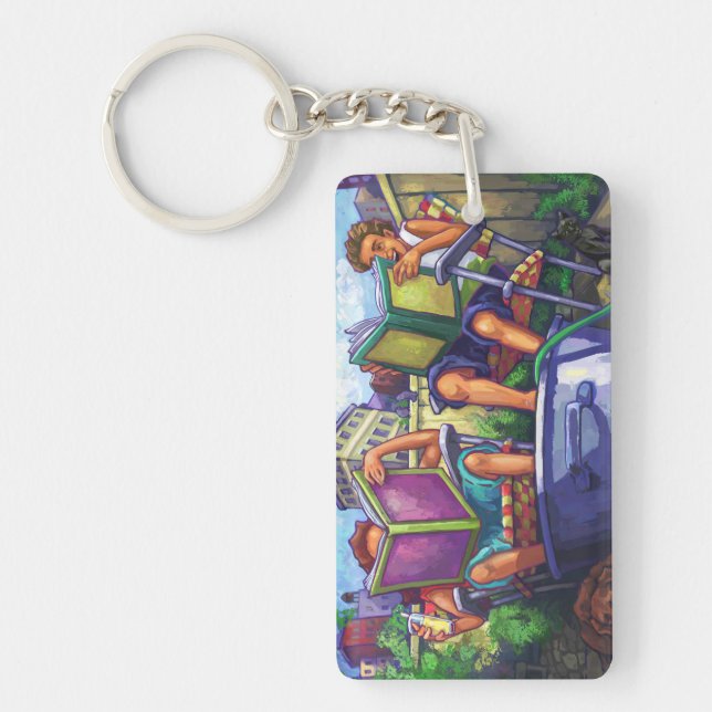 Summertime Reading Keychain (Front)
