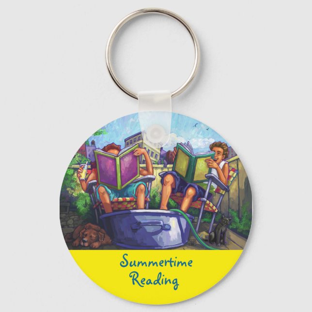 Summertime Reading Keychain (Front)