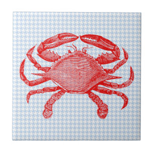 Summertime Seafood Crab Picnic Tile