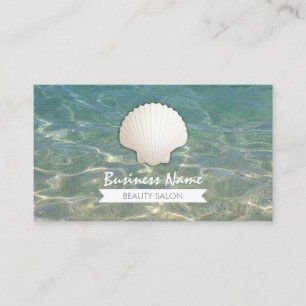 Summertime Seashell Beauty Salon Business Cards