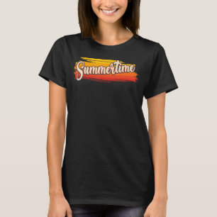 Summertime  Seasonal Grunge Style Retro T-Shirt