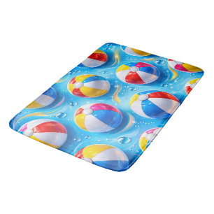 Summertime splash beach ball prem bath mat