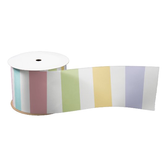 Summertime Stripes Ribbons Satin Ribbon