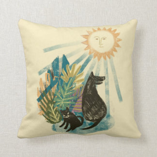 Summertime Sun Throw Pillow