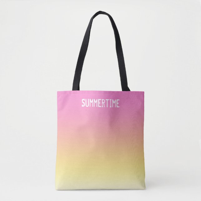 Summertime Sunset Beach Tote Bag (Front)
