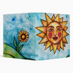 Summertime Sunshine Sun Face Binder