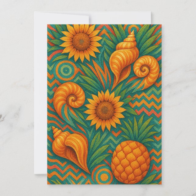 Summertime Vibes Holiday Card (Front)