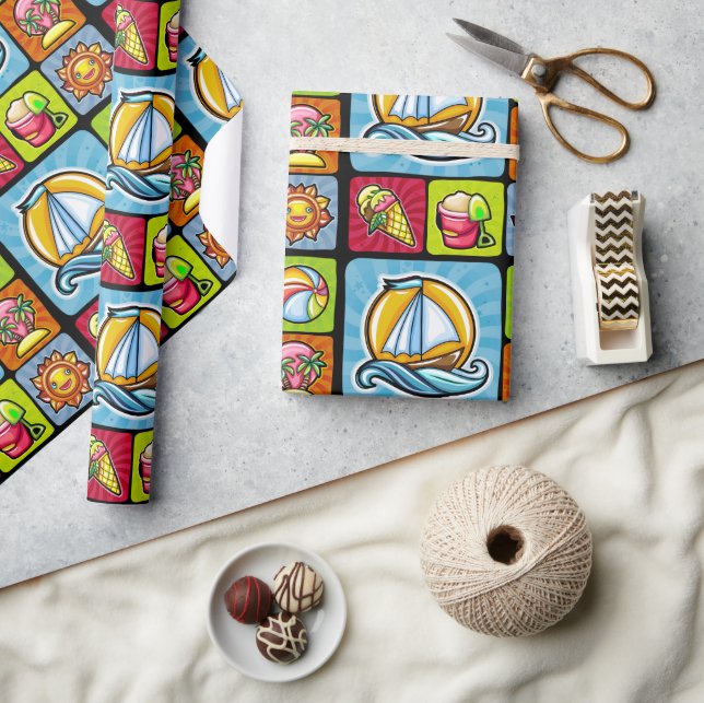 Summertime Wrapping Paper, 30" x 6' Paper (Crafts)