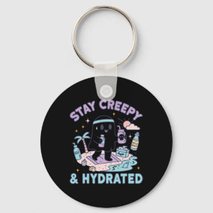 Summerween Beach Halloween Ghost 1 Keychain