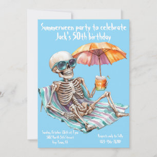 Summerween Birthday Invitation