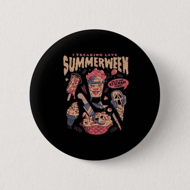 Summerween Classic Meme 2 Inch Round Button (Front)