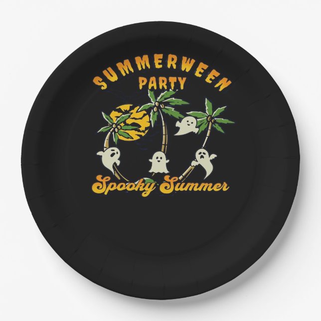 Summerween Classic Viral Paper Plate (Front)