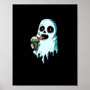 Summerween - Creepy Enjoying IceCream Classic Poster