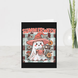 Summerween Funny Halloween Fall Trending Design Ta Card