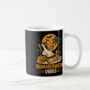 Summerween Goose Spooky Halloween Pumpkin Beach Su Coffee Mug
