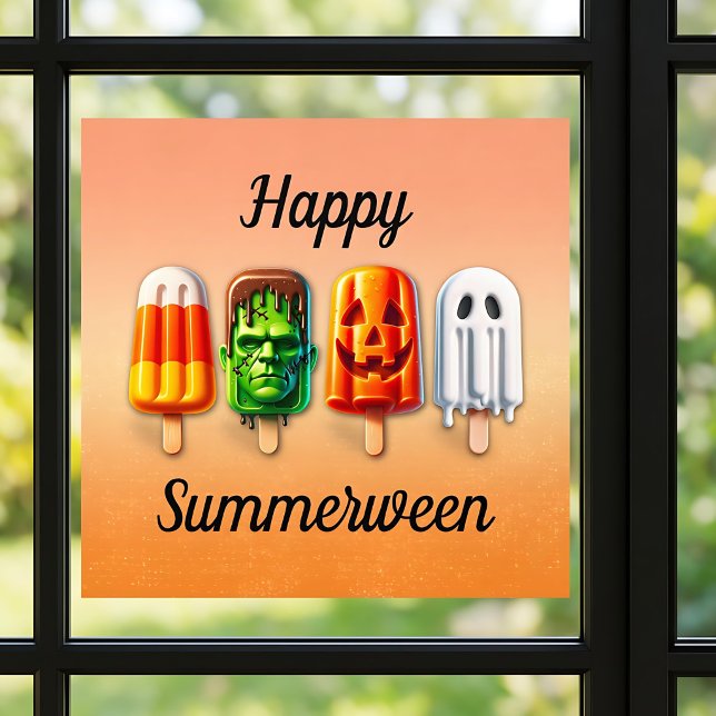 Summerween Halloween Summer Party Window Cling (Creator Uploaded)