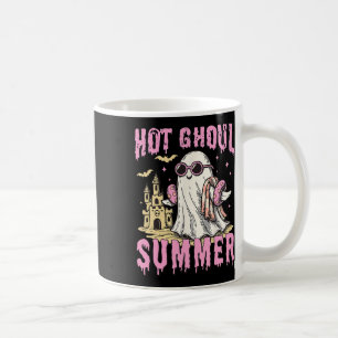 Summerween Hot Ghoul Summer Funny Cute Ghost Pool Coffee Mug