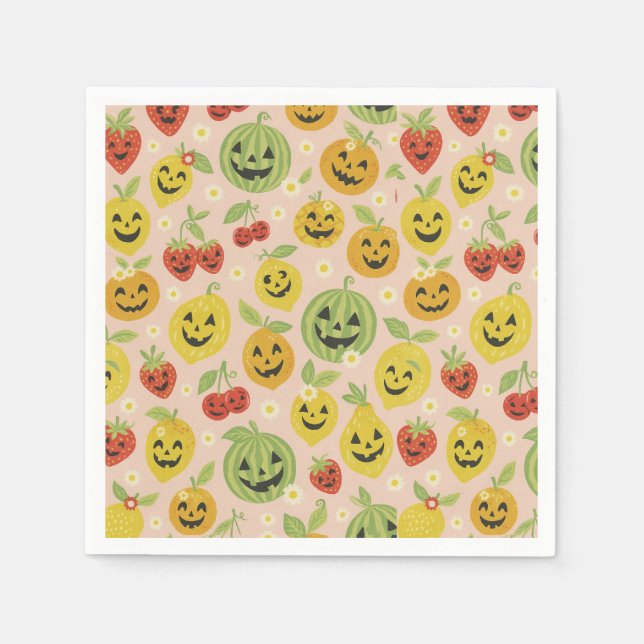 Summerween Napkins, Summerween Party Decor Napkin (Front)