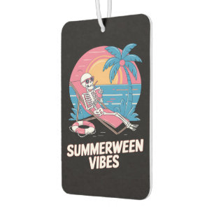 Summerween Skeleton Summer Vacation Beach Funny Air Freshener