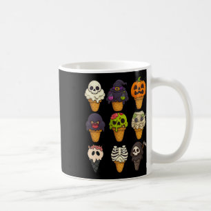 Summerween Skeleton Zombie Pumpkin Mummy Ice Cream Coffee Mug
