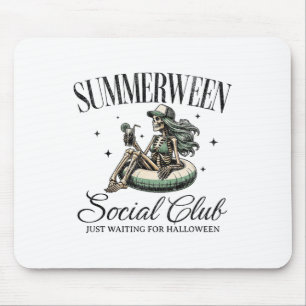 Summerween Social Club Halloween In Summer Pool Sk Mouse Pad