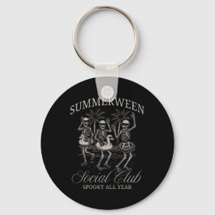 Summerween Social Club Skeleton Dancing Summer Hal Keychain