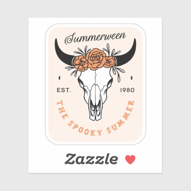 Summerween spooky summer floral skull aesthetic (Sheet)