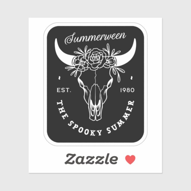 Summerween spooky witch cowgirl summer black (Sheet)