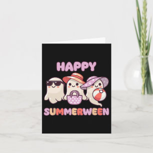 Summerween Summer Halloween Ghost  Card