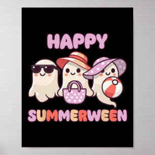 Summerween Summer Halloween Ghost  Poster